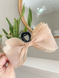 Large Sheer Bow Claw Clip - Multiple Colors