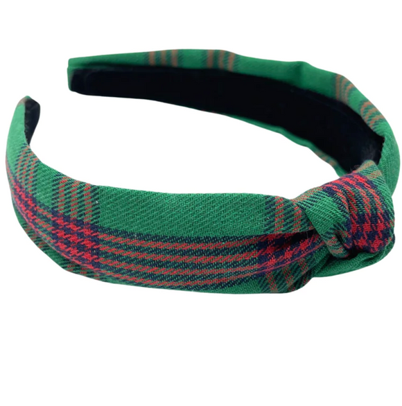 Multi Flannel Knotted Headbands (Kid's Size) - 3 Colors