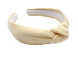 Solid Soft Suede Knotted Headband - 3 Colors
