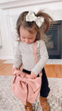 Girls/Toddler Large Bow Faux Suede Shoulder Bag