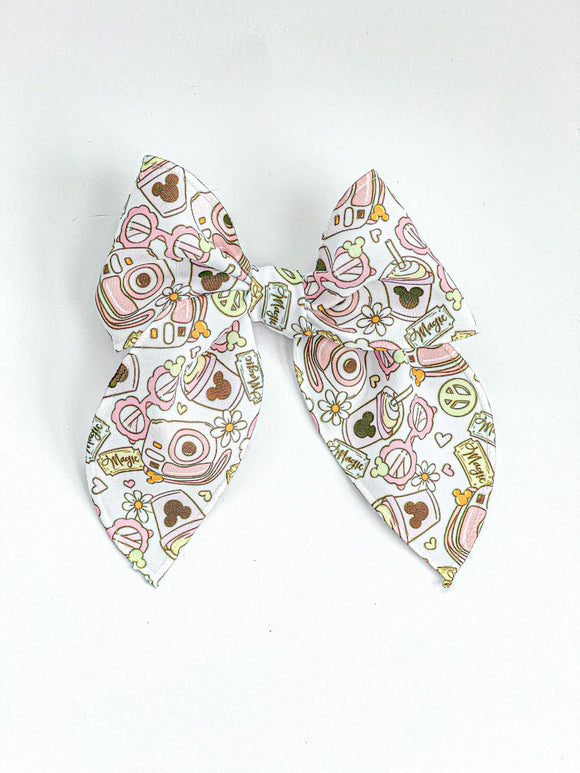 ISABELLE  Large - Handtied Magical Mouse Bows on Large Alligator Clip
